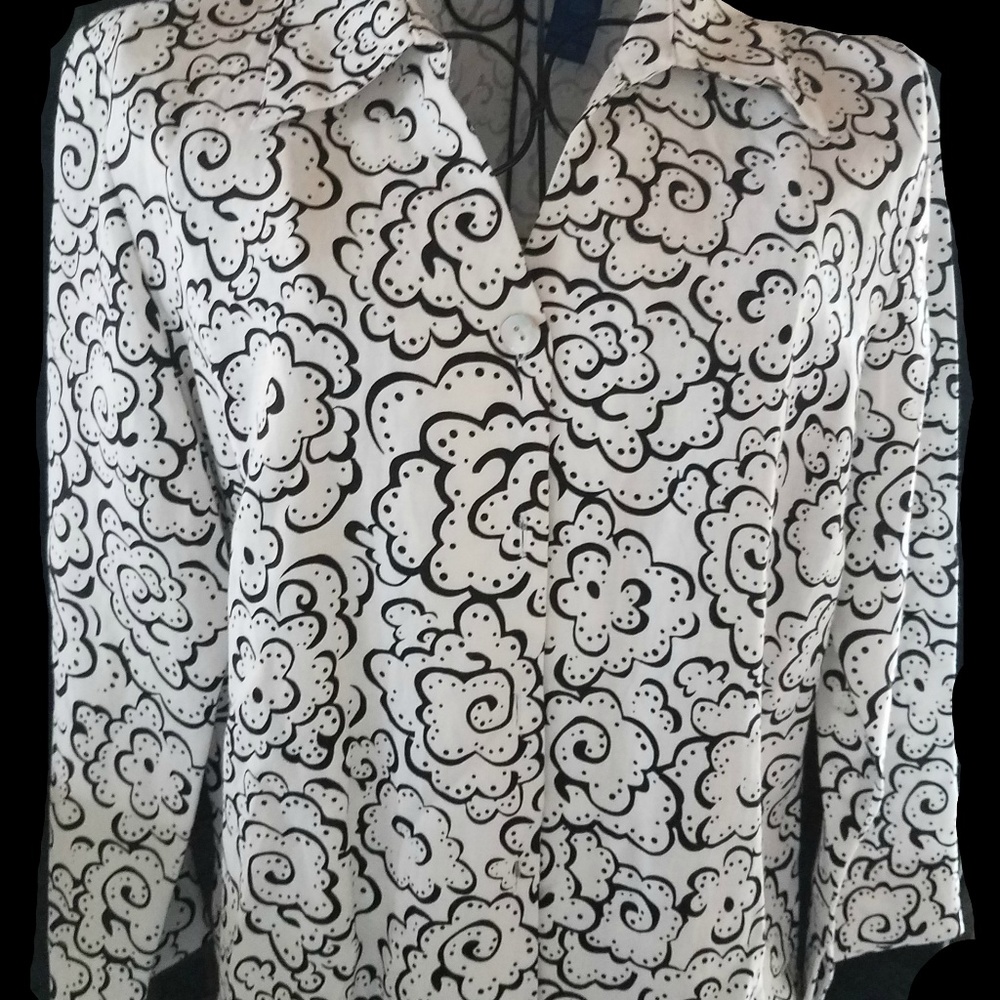 J H Collectibles Women's Size S Black White